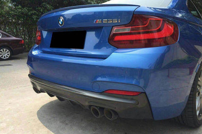 Carbonado 2013-2016 BMW 2 Series F22    F23 MP Style Rear Lip (M-Tech Only)