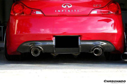 Carbonado 2008-2015 Infiniti G37s Coupe DTM-II Style Carbon Fiber Rear Lip