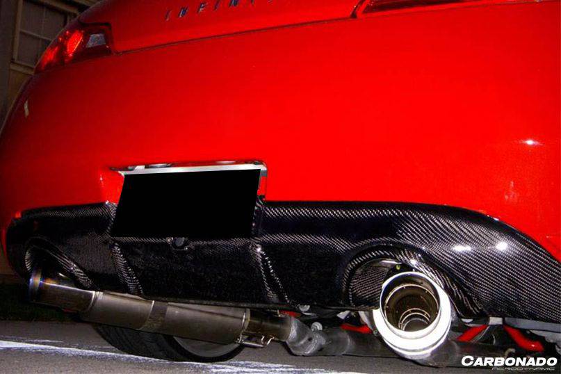 Carbonado 2008-2015 Infiniti G37s Coupe DTM-II Style Carbon Fiber Rear Lip