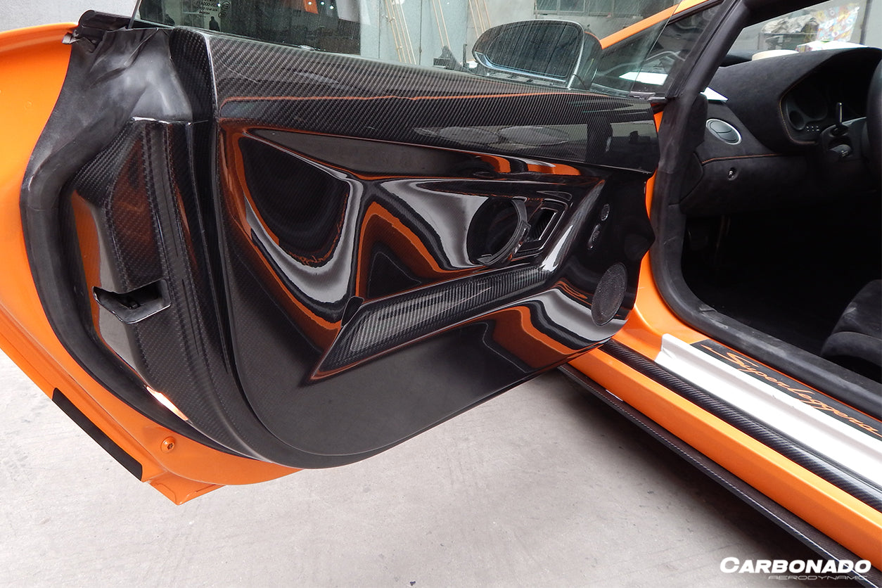 Carbonado Carbon Fiber Inner Door Panels | 2004-2014 Lamborghini Gallardo Coupe