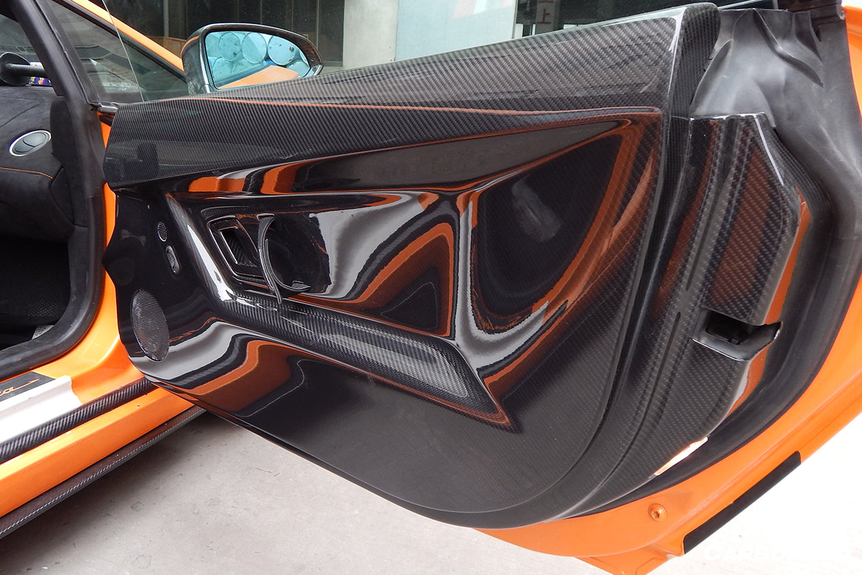 Carbonado Carbon Fiber Inner Door Panels | 2004-2014 Lamborghini Gallardo Coupe