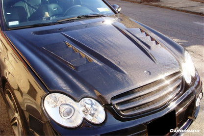 Carbonado 2003-2008 Mercedes Benz W209 CLK  W203 C55 AMG WI Style Hood Bonnet
