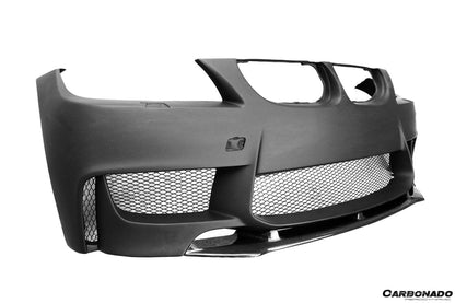 Carbonado 2008-2012 BMW 3 Series E90 1M Style Front Bumper with Lip Splitter