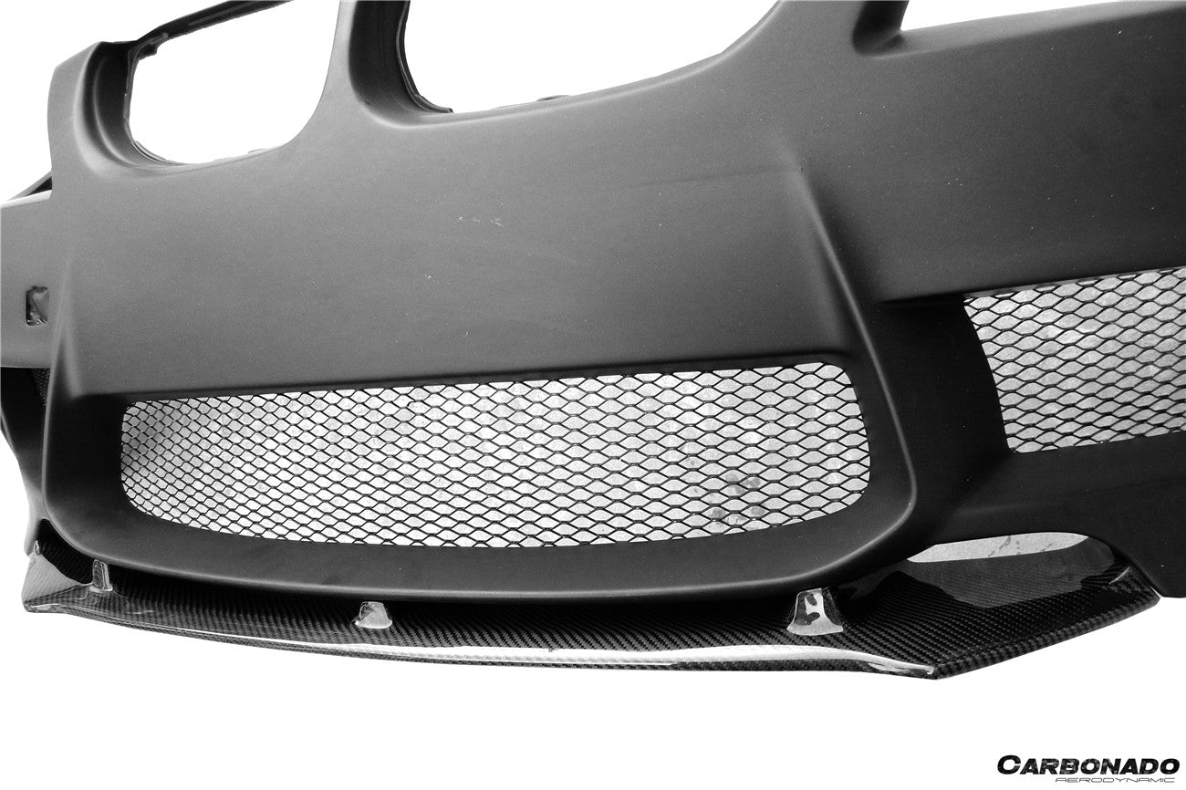 Carbonado 2008-2012 BMW 3 Series E90 1M Style Front Bumper with Lip Splitter