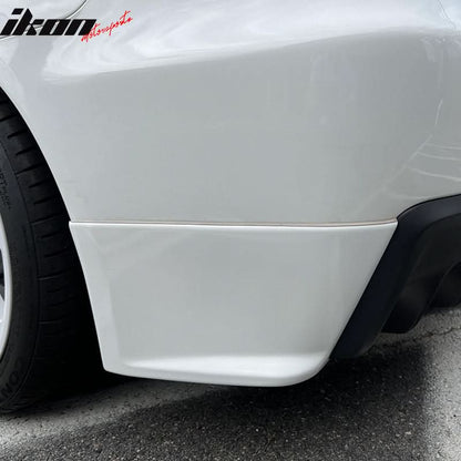 2008-2015 Mitsubishi Lancer EVO Style Unpainted Rear Bumper Aprons PU