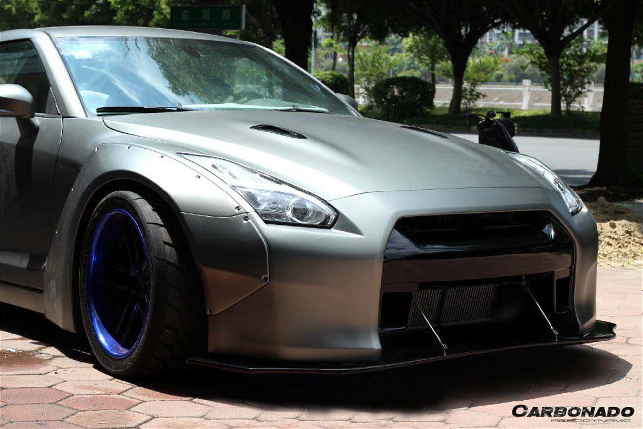 Carbonado 2008-2016 Nissan GTR R35 CBA DBA DE Style Wide Fender Flares