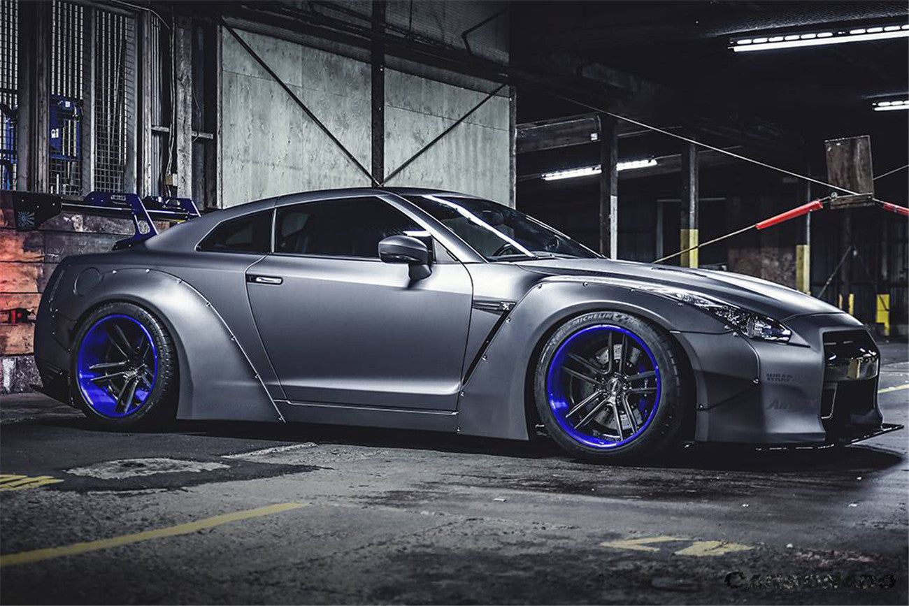 Carbonado 2008-2016 Nissan GTR R35 CBA DBA DE Style Wide Fender Flares