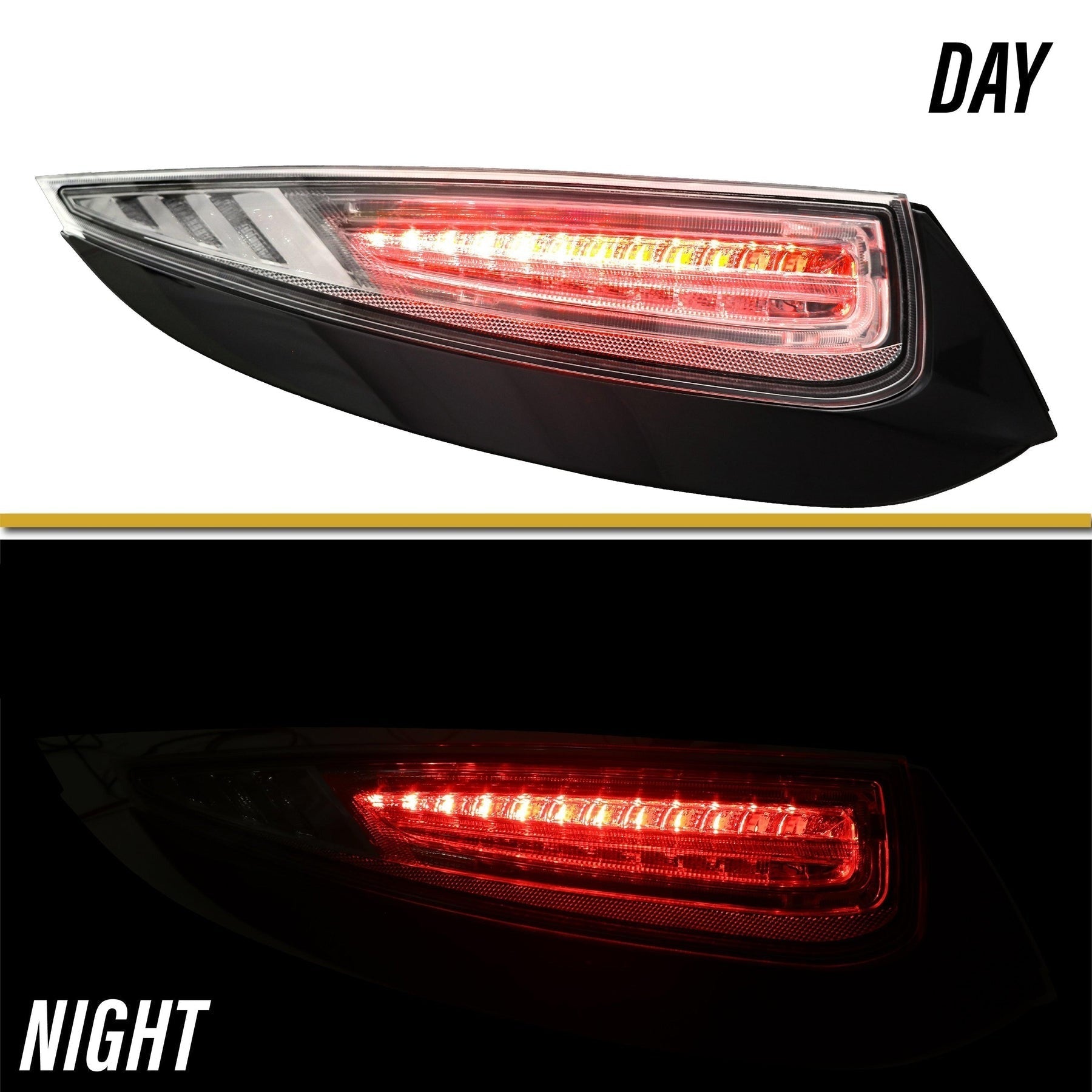 NTXGlow LED Light Bar Clear Tail Made By Depo (2009-2012 Porsche 911 Carrera 997)