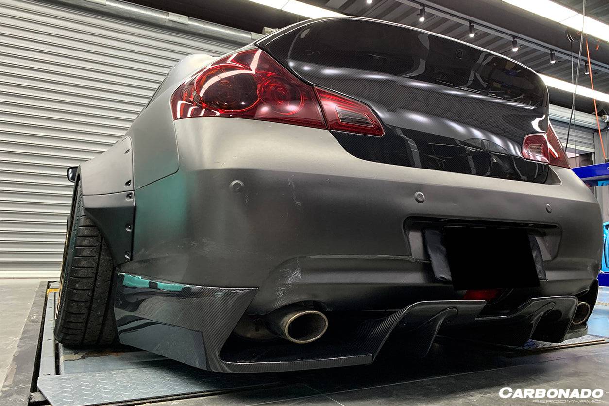 Kit de carrocería ancha estilo BKSS para Infiniti G25 G37 Sedán Carbonado 2010-2013