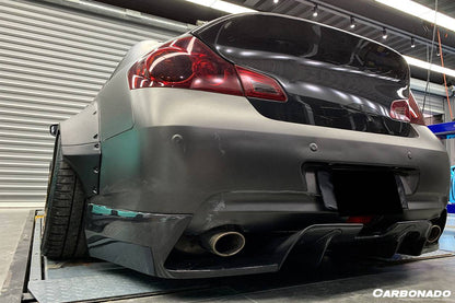 Kit de carrocería ancha estilo BKSS para Infiniti G25 G37 Sedán Carbonado 2010-2013