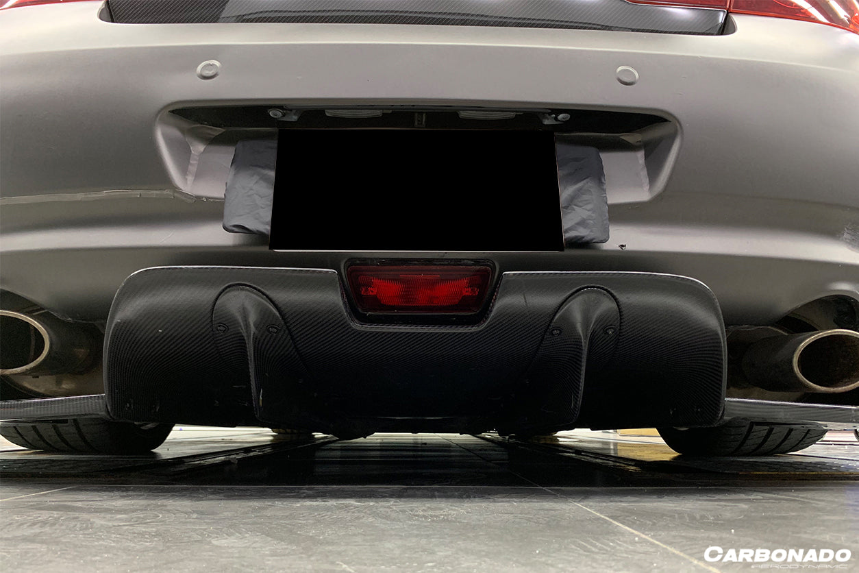 Borde trasero estilo BKSS para Infiniti G25 G37 Sedán Carbonado 2010-2013