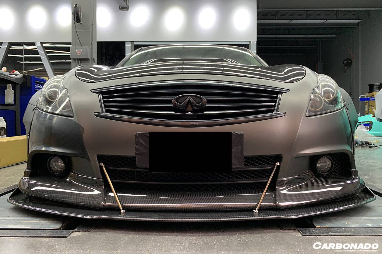 Kit de carrocería ancha estilo BKSS para Infiniti G25 G37 Sedán Carbonado 2010-2013
