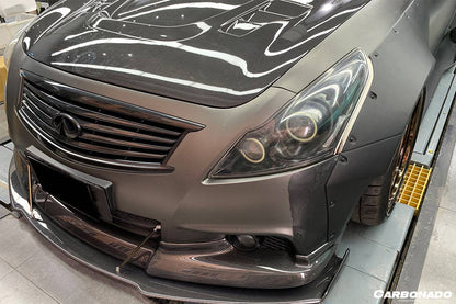 Borde delantero estilo BKSS para Infiniti G25 G37 Sedán Carbonado 2010-2013