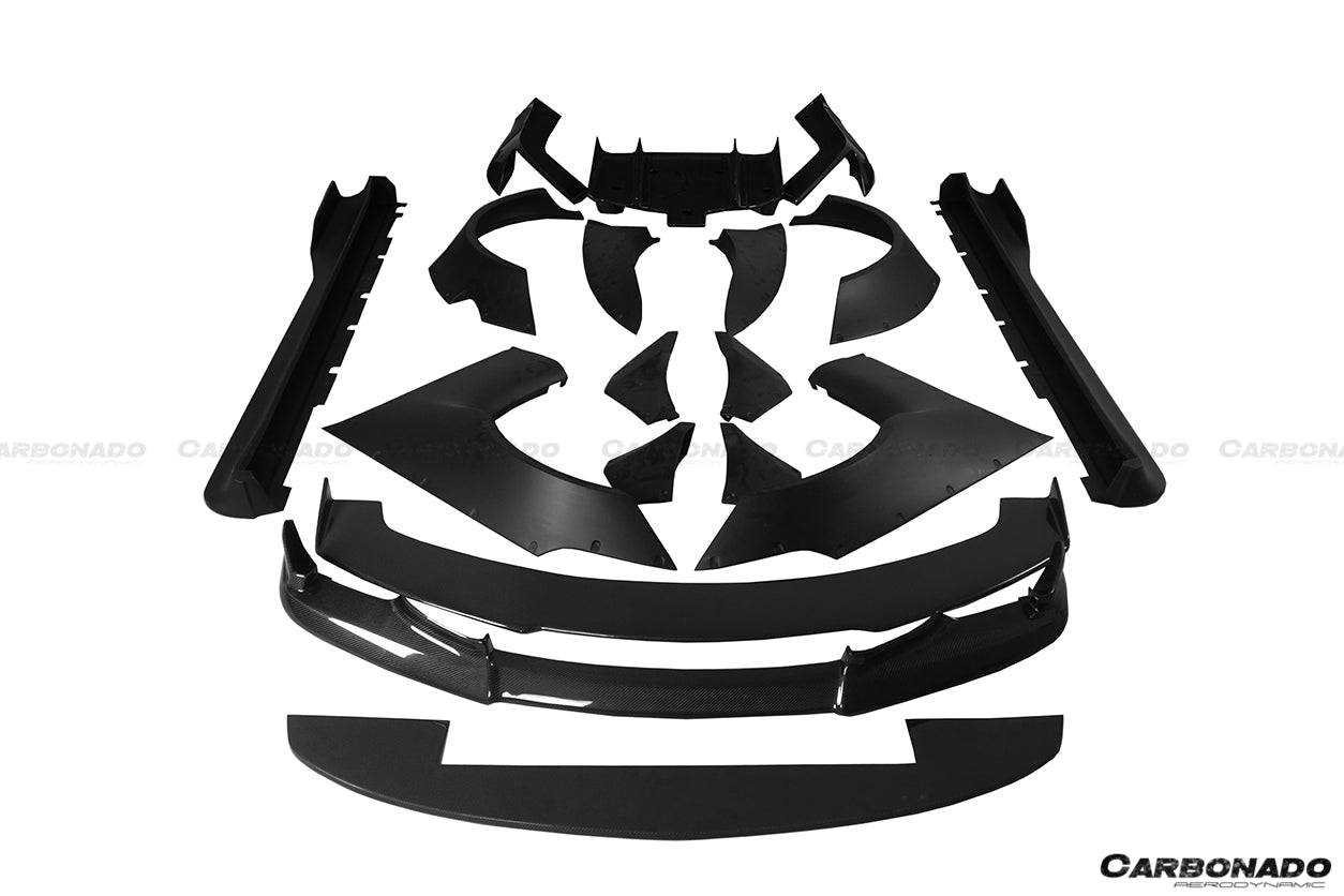 Kit de carrocería ancha estilo BKSS para Infiniti G25 G37 Sedán Carbonado 2010-2013