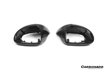 Carbonado 2012-2019 Porsche 911 991.1 991.2 Carrera 981 OEM Style Dry Carbon Fiber Mirror Housing Replacement | Fits Carrera S, Carrera 4, Cabriolet, Targa 4, And Cayman, Boxster LHD