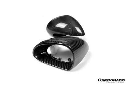 Carbonado 2012-2019 Porsche 911 991.1 991.2 Carrera 981 OEM Style Dry Carbon Fiber Mirror Housing Replacement | Fits Carrera S, Carrera 4, Cabriolet, Targa 4, And Cayman, Boxster LHD