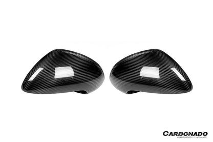 Carbonado 2012-2019 Porsche 911 991.1 991.2 Carrera 981 OEM Style Dry Carbon Fiber Mirror Housing Replacement | Fits Carrera S, Carrera 4, Cabriolet, Targa 4, And Cayman, Boxster LHD