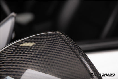 Carbonado 2012-2019 Porsche 911 991.1 991.2 Carrera 981 OEM Style Dry Carbon Fiber Mirror Housing Replacement | Fits Carrera S, Carrera 4, Cabriolet, Targa 4, And Cayman, Boxster LHD