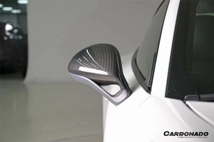 2012-2019 Porsche 911 991.1 991.2 Carrera 981 Cayman Boxster OEM Style Dry Carbon Fiber Mirror Housing Replacement | Fits GT3RS, GT3, GT2RS, Turbo S, GTS, Carrera 4 Cabriolet GTS, Carrera Cabriolet GTS, Targa 4 GTS, Targa 4S, Carrera 4S And 981GT4 LHD