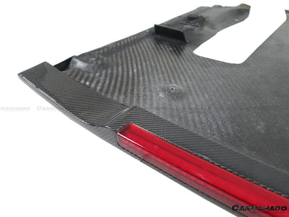 Difusor trasero de fibra de carbono estilo Nissan GTR R35 DBA EBA NISMO (2012-2023) con luz de freno