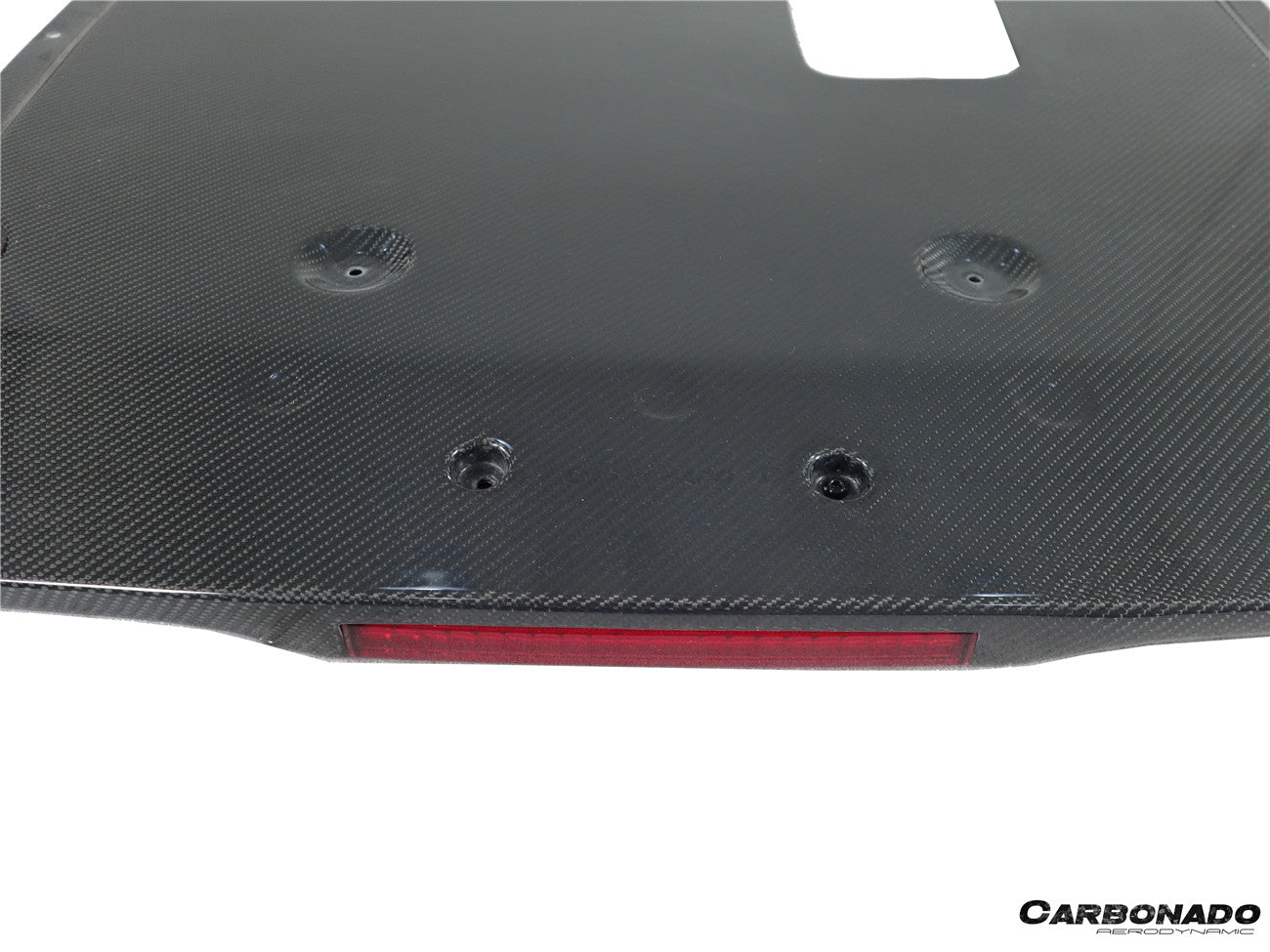 Difusor trasero de fibra de carbono estilo Nissan GTR R35 DBA EBA NISMO (2012-2023) con luz de freno