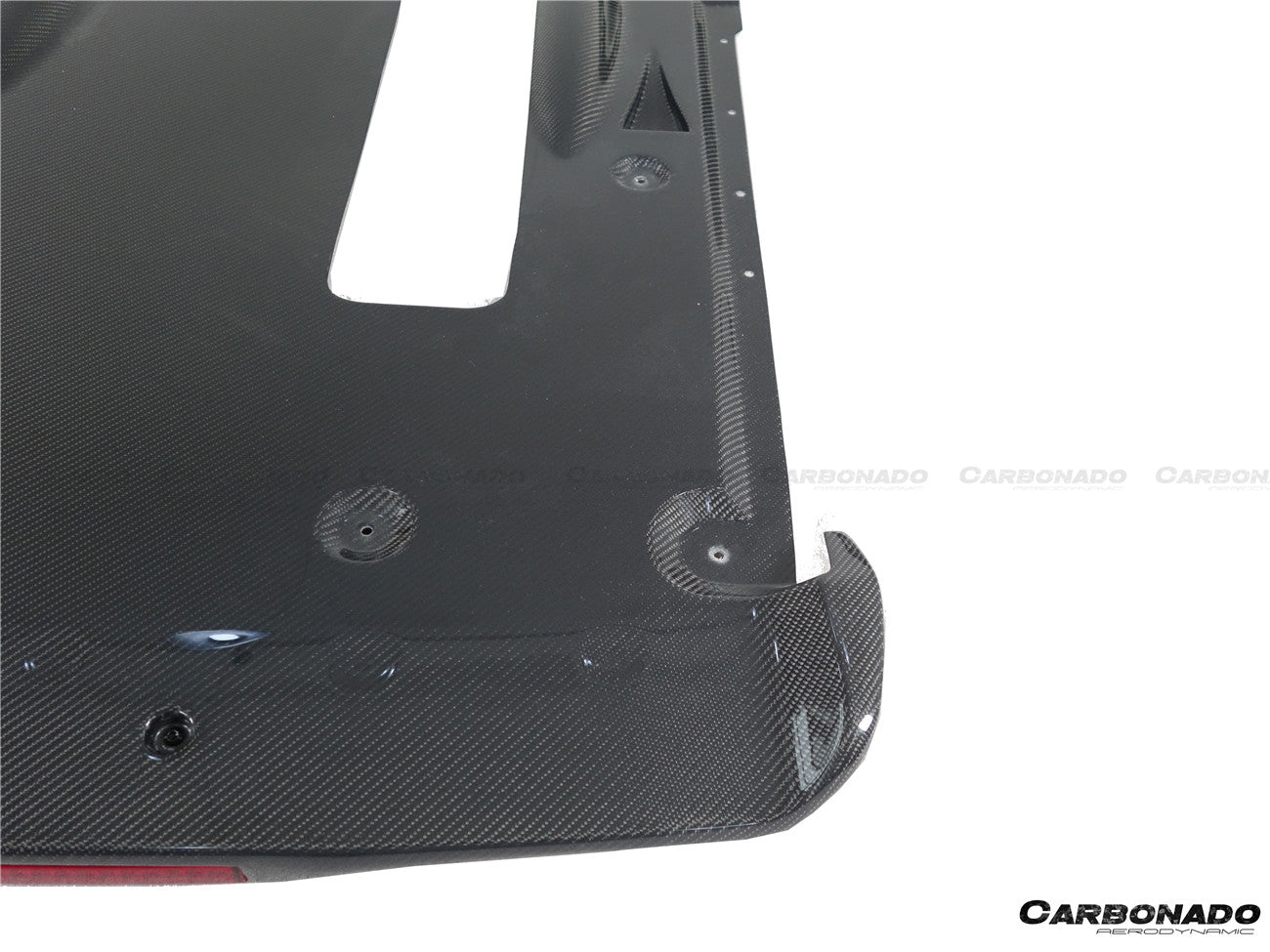 Difusor trasero de fibra de carbono estilo Nissan GTR R35 DBA EBA NISMO (2012-2023) con luz de freno