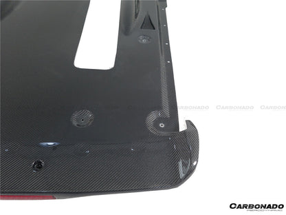 Difusor trasero de fibra de carbono estilo Nissan GTR R35 DBA EBA NISMO (2012-2023) con luz de freno