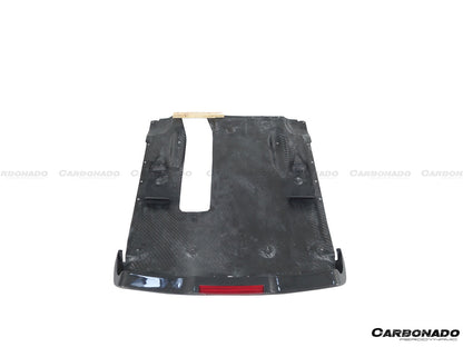 Difusor trasero de fibra de carbono estilo Nissan GTR R35 DBA EBA NISMO (2012-2023) con luz de freno