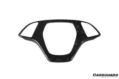 Carbonado 2013-2019 Corvette C7 Z06 Grandsport Dry Carbon Fiber interior Steering Wheel Cover Trim