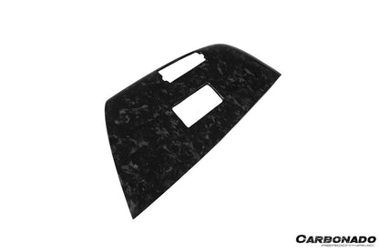 Carbonado 2013-2019 Corvette C7 Z06 Grandsport Dry Carbon Fiber Interior passenger Window Switch Side Armrest Panel cover Trim
