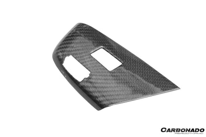 Carbonado 2013-2019 Corvette C7 Z06 Grandsport Dry Carbon Fiber Interior passenger Window Switch Side Armrest Panel cover Trim