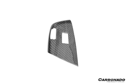 Carbonado 2013-2019 Corvette C7 Z06 Grandsport Dry Carbon Fiber Interior passenger Window Switch Side Armrest Panel cover Trim