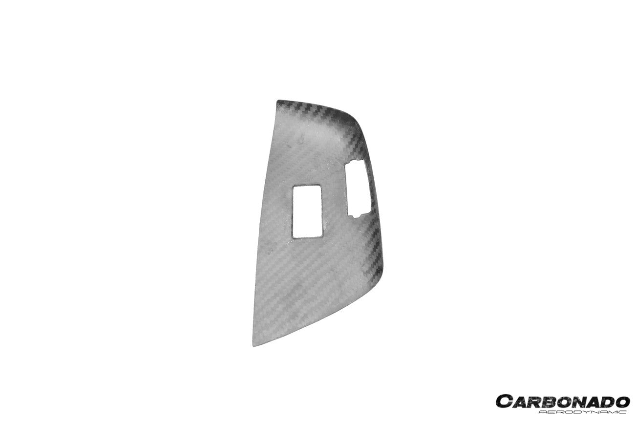 Carbonado 2013-2019 Corvette C7 Z06 Grandsport Dry Carbon Fiber Interior passenger Window Switch Side Armrest Panel cover Trim