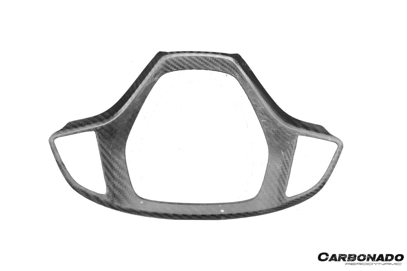 Carbonado 2013-2019 Corvette C7 Z06 Grandsport Dry Carbon Fiber interior Steering Wheel Cover Trim
