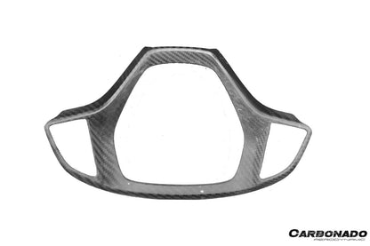 Carbonado 2013-2019 Corvette C7 Z06 Grandsport Dry Carbon Fiber interior Steering Wheel Cover Trim