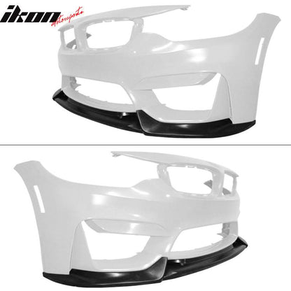 2015-2020 BMW F80 M3 F82 F83 M4 VRS Black Front Lip
