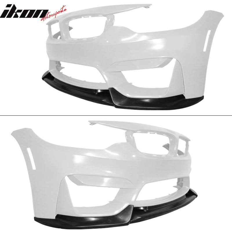 2015-2020 BMW F80 M3 F82 F83 M4 VRS Black Front Lip