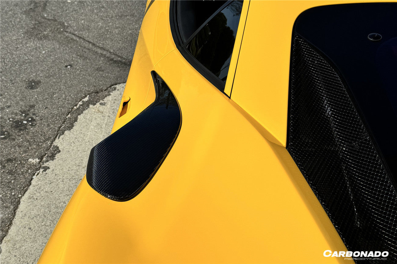 Carbonado 2015-2019 Ferrari 488 GTB Spider MSY Style Carbon Fiber Side Air Intake Flaps