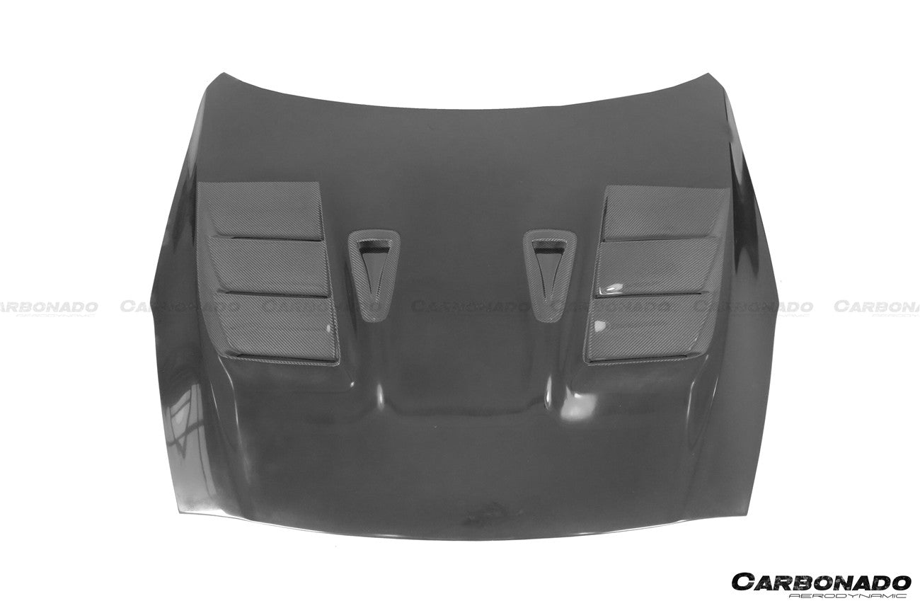 Carbonado 2017-2021 Nissan GTR R35 CBA & DBA & EBA TS Style Carbon Fiber Hood