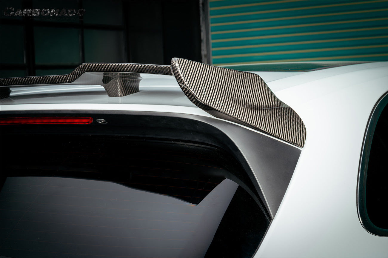 Alerón de techo de fibra de carbono seco estilo MSY para Porsche 9Y0.1 9Y0.2 Cayenne S E-Hybrid Carbonado 2018-2025
