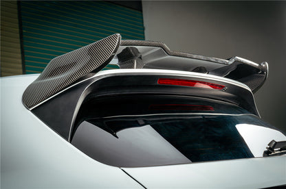 Alerón de techo de fibra de carbono seco estilo MSY para Porsche 9Y0.1 9Y0.2 Cayenne S E-Hybrid Carbonado 2018-2025