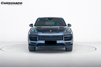 Carbonado 2018-2023 Porsche 9Y0.1 Cayenne Turbo MSY Style Dry Carbon Fiber Wide Body Kit