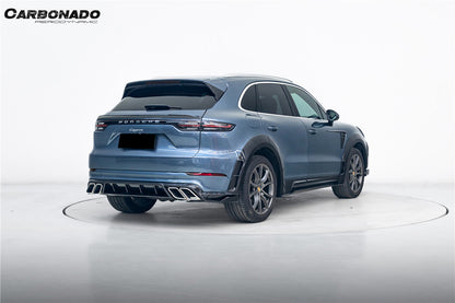 Carbonado 2018-2023 Porsche 9Y0.1 Cayenne Turbo MSY Style Dry Carbon Fiber Wide Body Kit