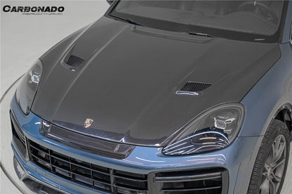 Carbonado 2018-2023 Porsche 9Y0.1 Cayenne   S    Coupe    E-Hybrid MSY Style Dry Carbon Fiber Hood