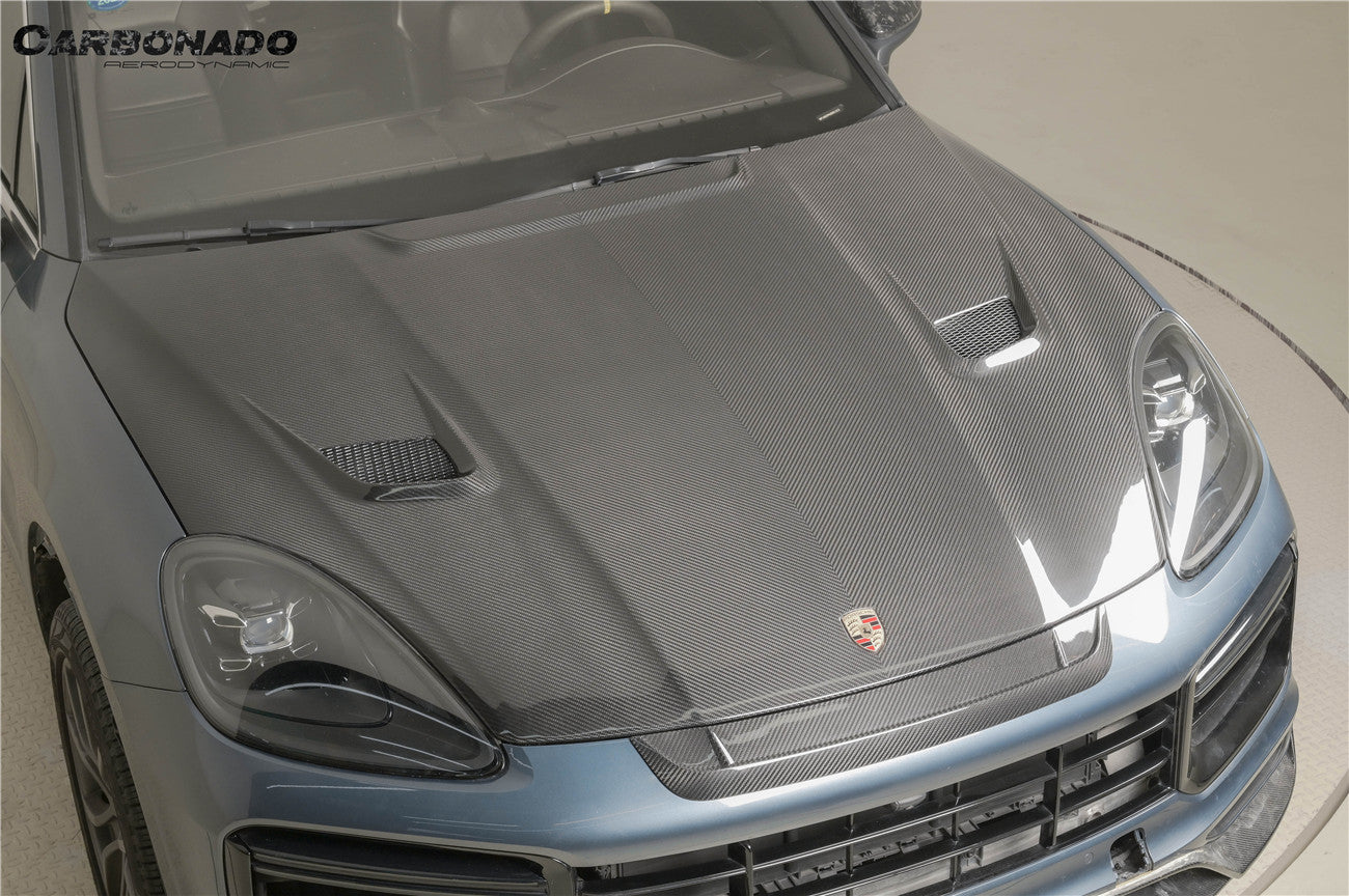 Carbonado 2018-2023 Porsche 9Y0.1 Cayenne   S    Coupe    E-Hybrid MSY Style Dry Carbon Fiber Hood