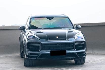 Carbonado 2018-2023 Porsche 9Y0.1 Cayenne Turbo MSY Style Dry Carbon Fiber Front Lip