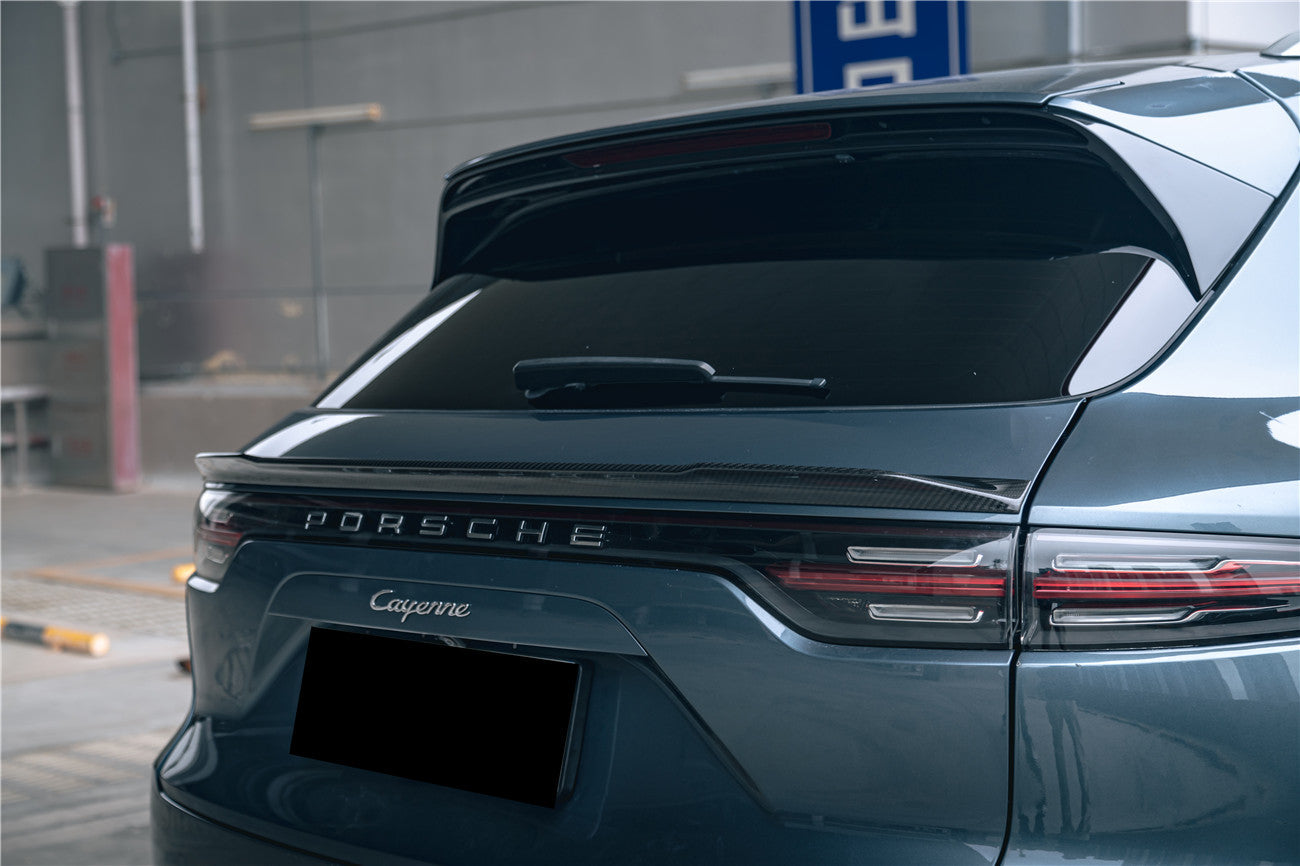 Carbonado 2018-2025 Porsche 9Y0.1 9Y0.2 Cayenne S   E-Hybrid    Turbo MSY Style Dry Carbon Fiber Trunk Spoiler