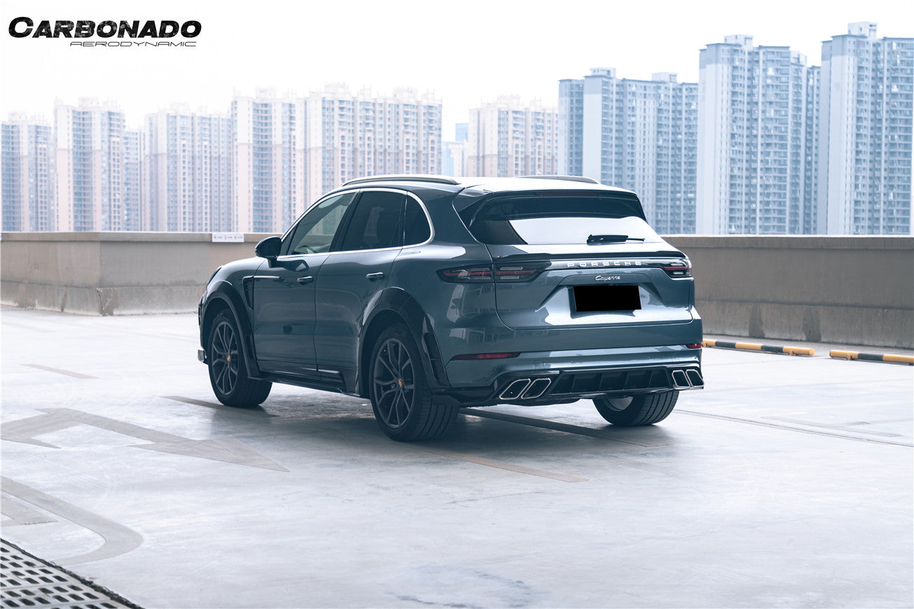 Carbonado 2018-2023 Porsche 9Y0.1 Cayenne Turbo MSY Style Dry Carbon Fiber Wide Body Kit