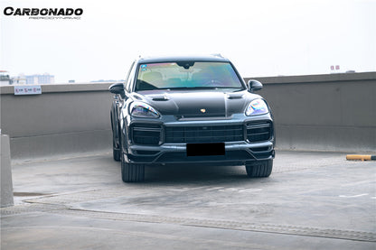 Carbonado 2018-2023 Porsche 9Y0.1 Cayenne Turbo MSY Style Dry Carbon Fiber Wide Body Kit