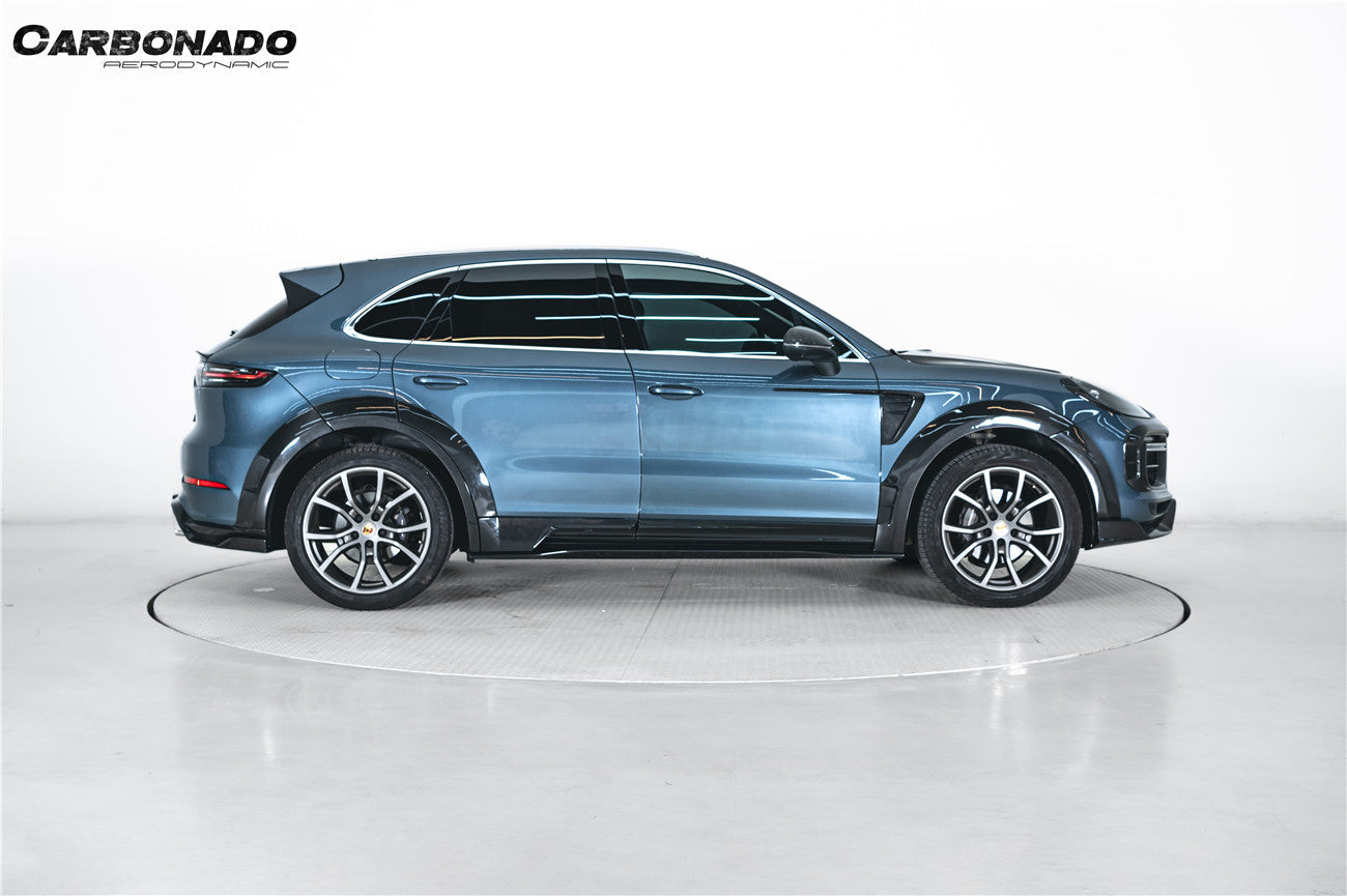 Carbonado 2018-2025 Porsche 9Y0 Cayenne S    E-Hybrid    Turbo MSY Style Dry Carbon Fiber Fender Vent
